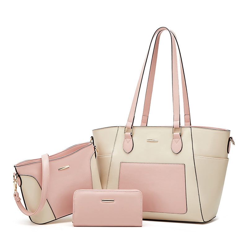 Sac à Main Femme Sac Bandoulière Croisé Trois Pièces Casual
